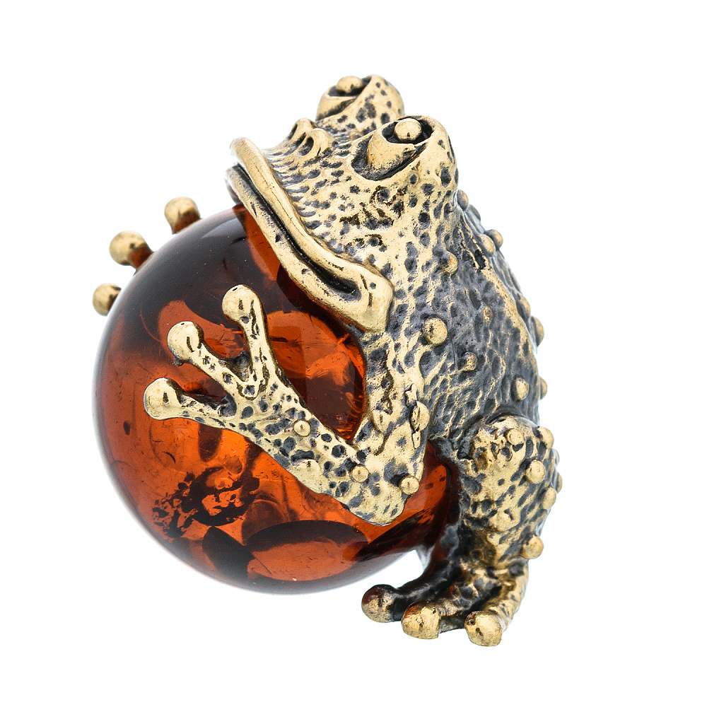 Статуэтка с янтарем «Жаба Удача» - интернет магазин Русь Велика я фото 4
