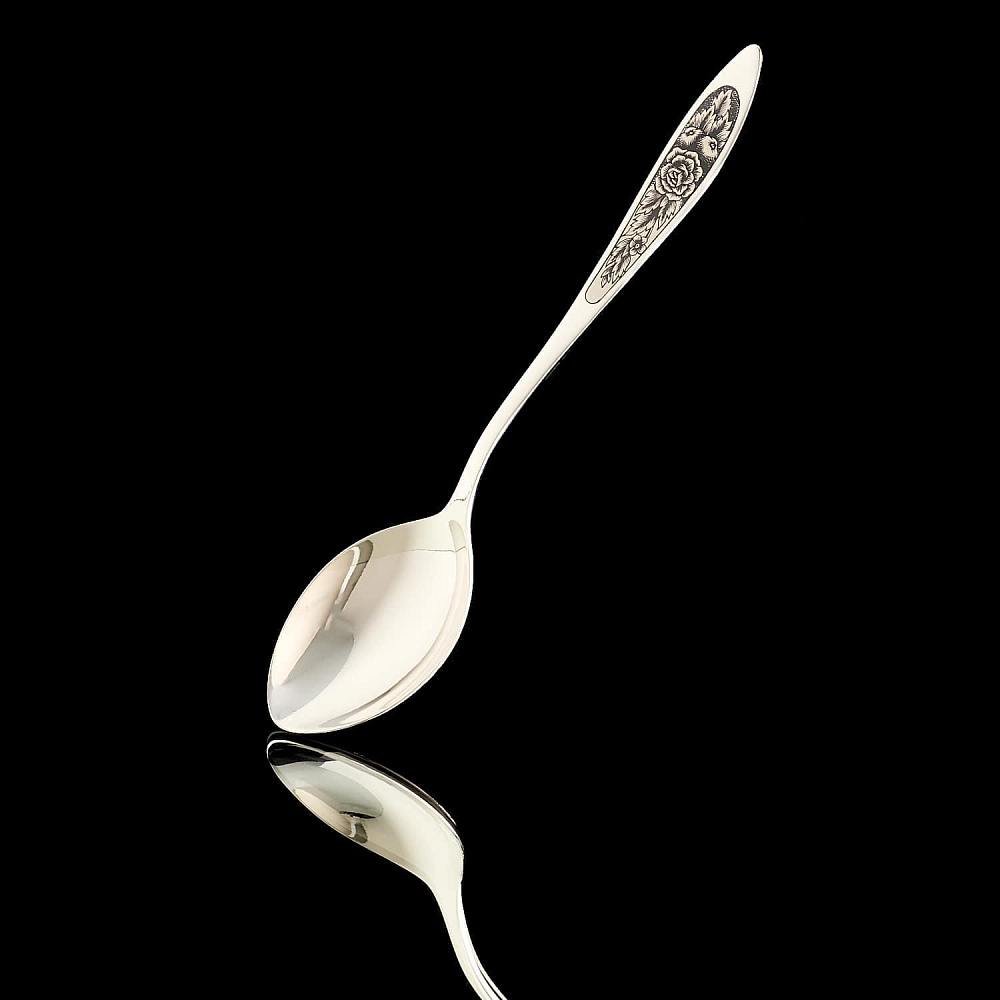 Ложка столовая 55.89 гр. Серебро 925* - интернет магазин Русь Велика я фото 2