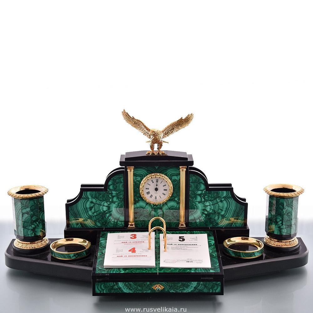 Настольный набор для руководителя «Орел» Златоуст - интернет магазин Русь Велика я 