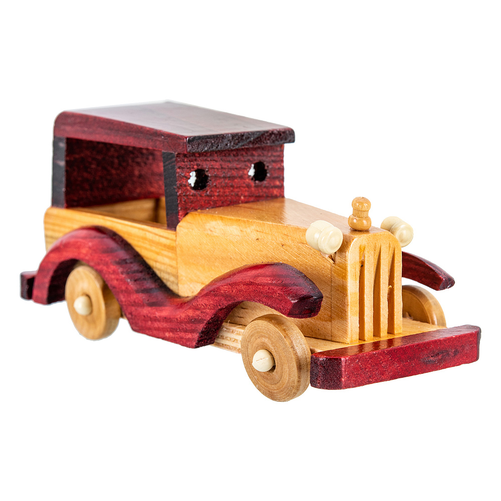 Деревянная игрушка «Ретро автомобиль» - интернет магазин Русь Велика я фото 4