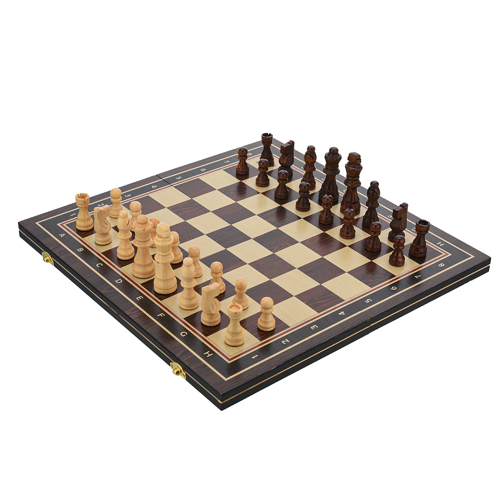 Шахматы-нарды-шашки деревянные «Фаби» 50х25 см - интернет магазин Русь Велика я фото 1