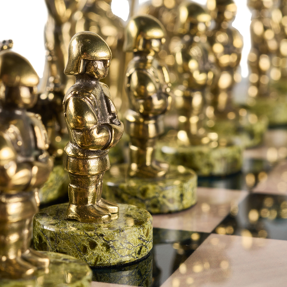 Шахматы с фигурами из бронзы «Европа» 48х48 см - интернет магазин Русь Велика я фото 6