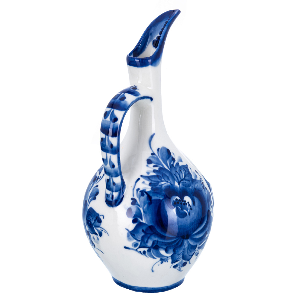 Кувшин с росписью. Гжель - интернет магазин Русь Велика я фото 3