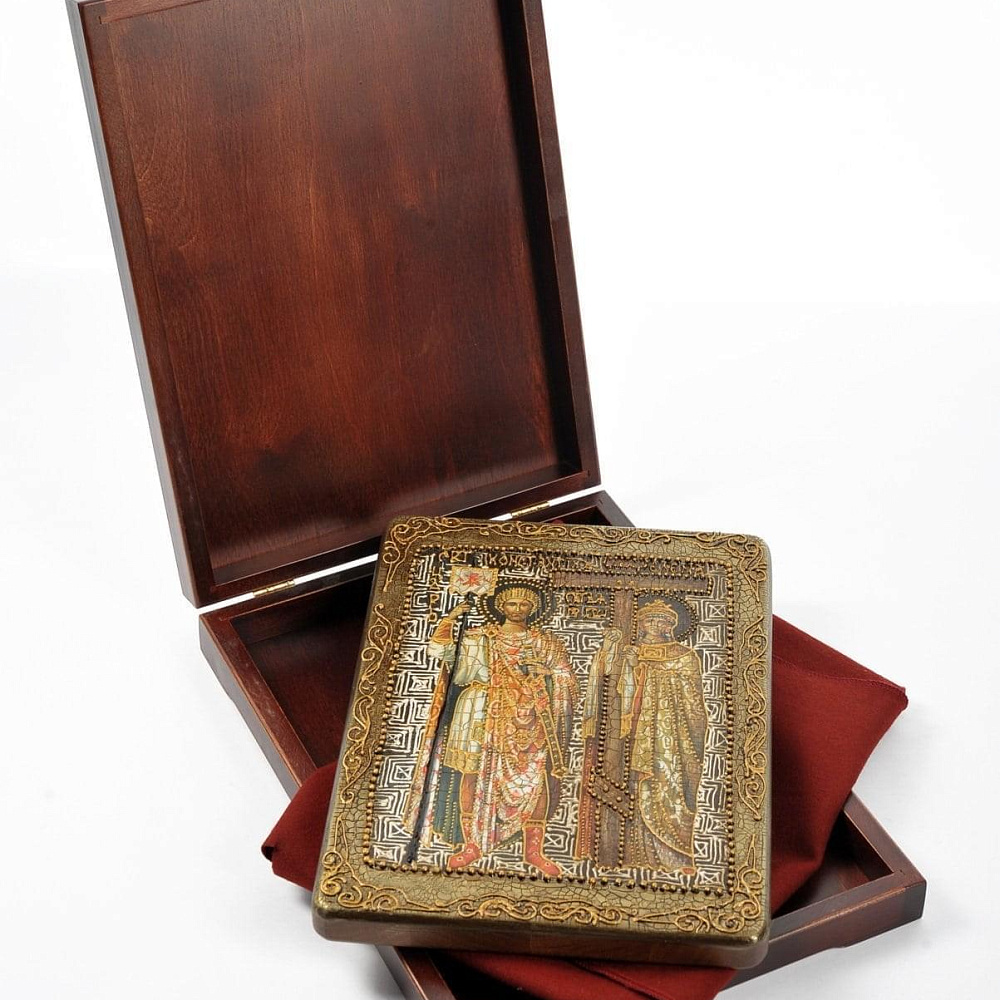 Икона «Святые равноапостольные Константин и Елена» 21 х 29 см - интернет магазин Русь Велика я фото 1