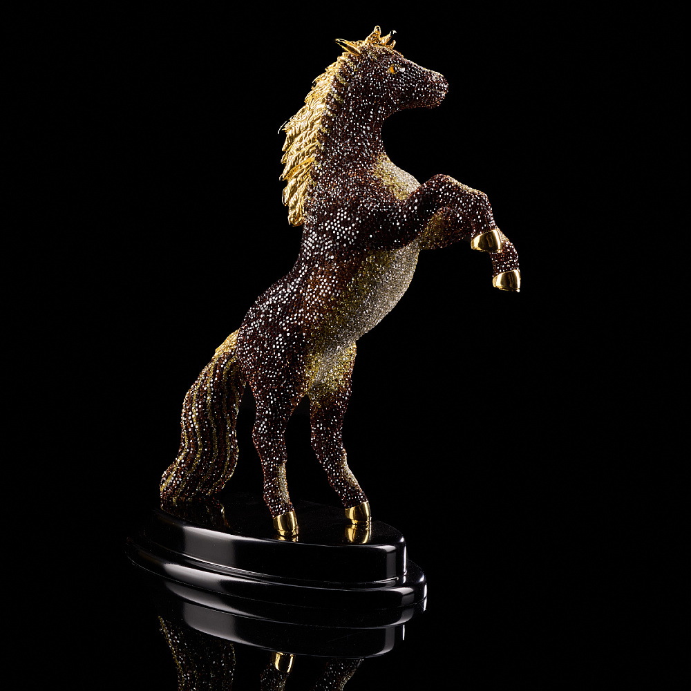 Символ 2026 года. Скульптура с хрустальными стразами «Лошадь» - интернет магазин Русь Велика я фото 7