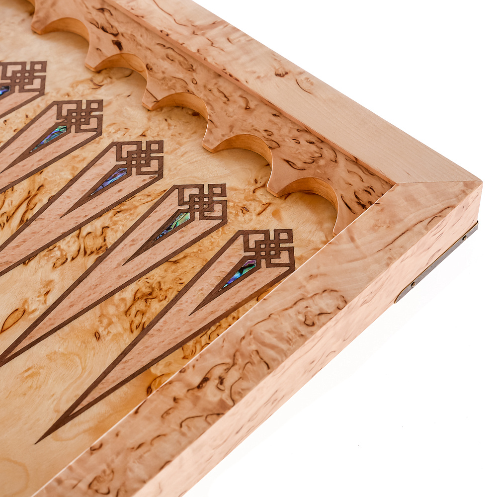 Нарды из карельской березы «Дракон» 60х30 см - интернет магазин Русь Велика я фото 7