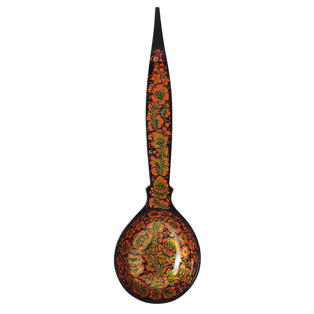 Ложка-ковш «Мирская». Хохлома - интернет магазин Русь Велика я фото 1