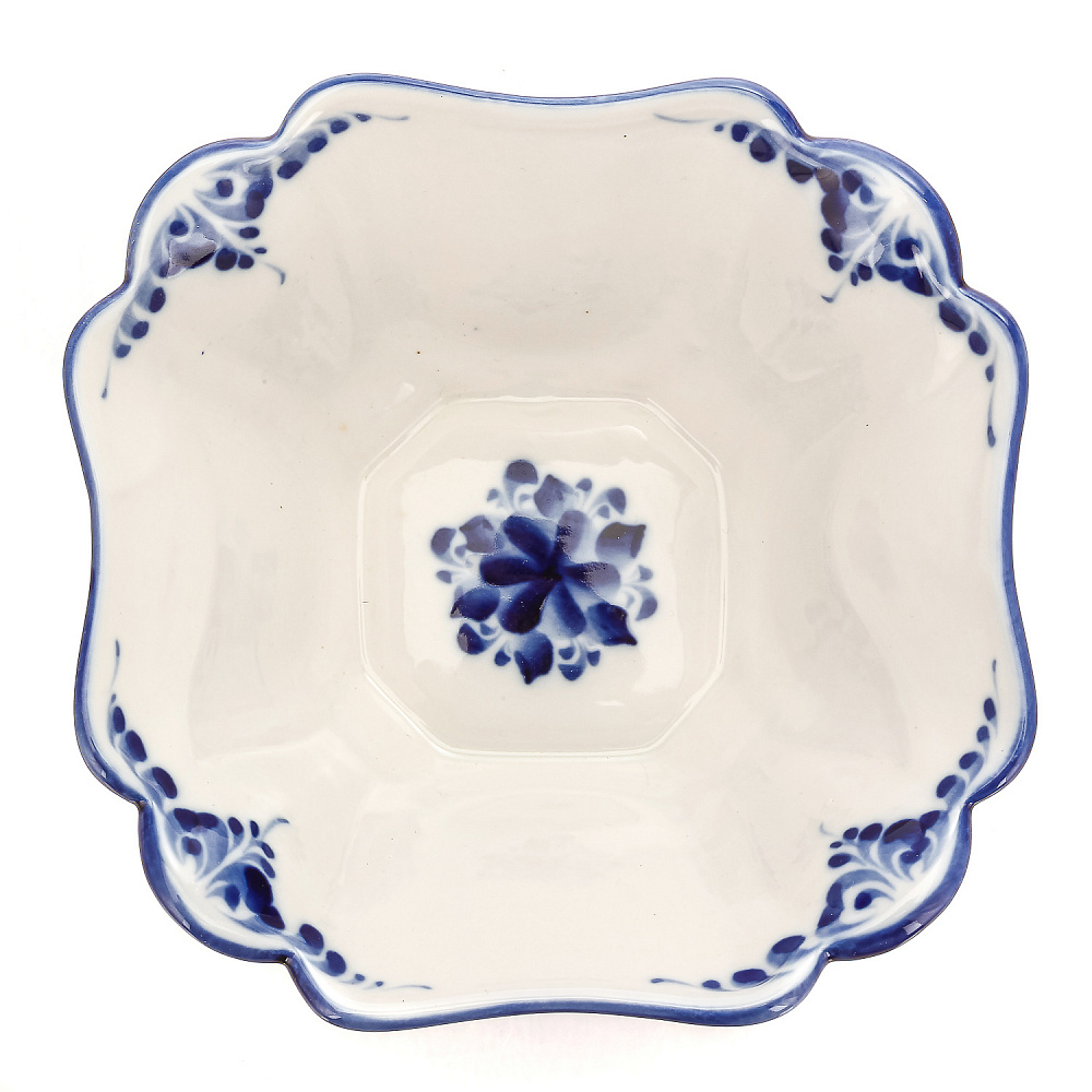 Салатник средний «Сюрприз». Гжель - интернет магазин Русь Велика я фото 2