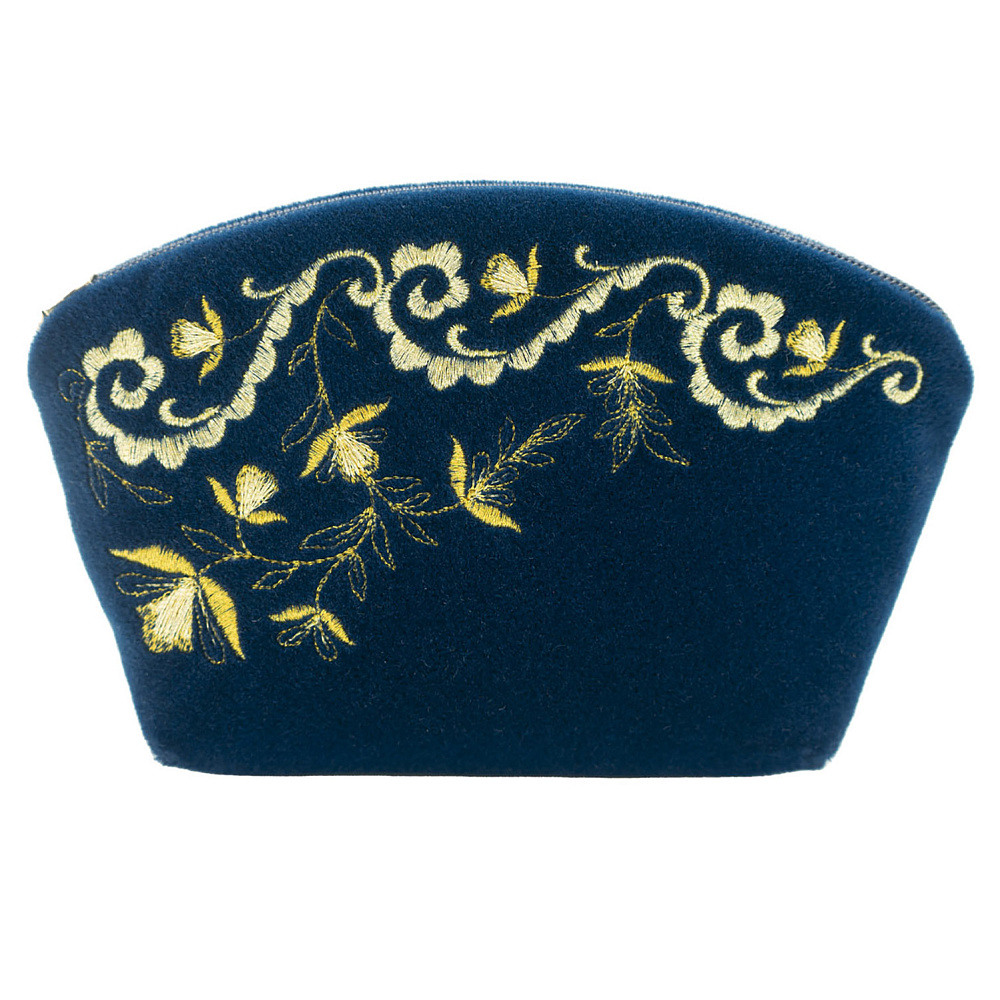 Косметичка «Нефертити». Темно-синяя с вышивкой - интернет магазин Русь Велика я фото 1