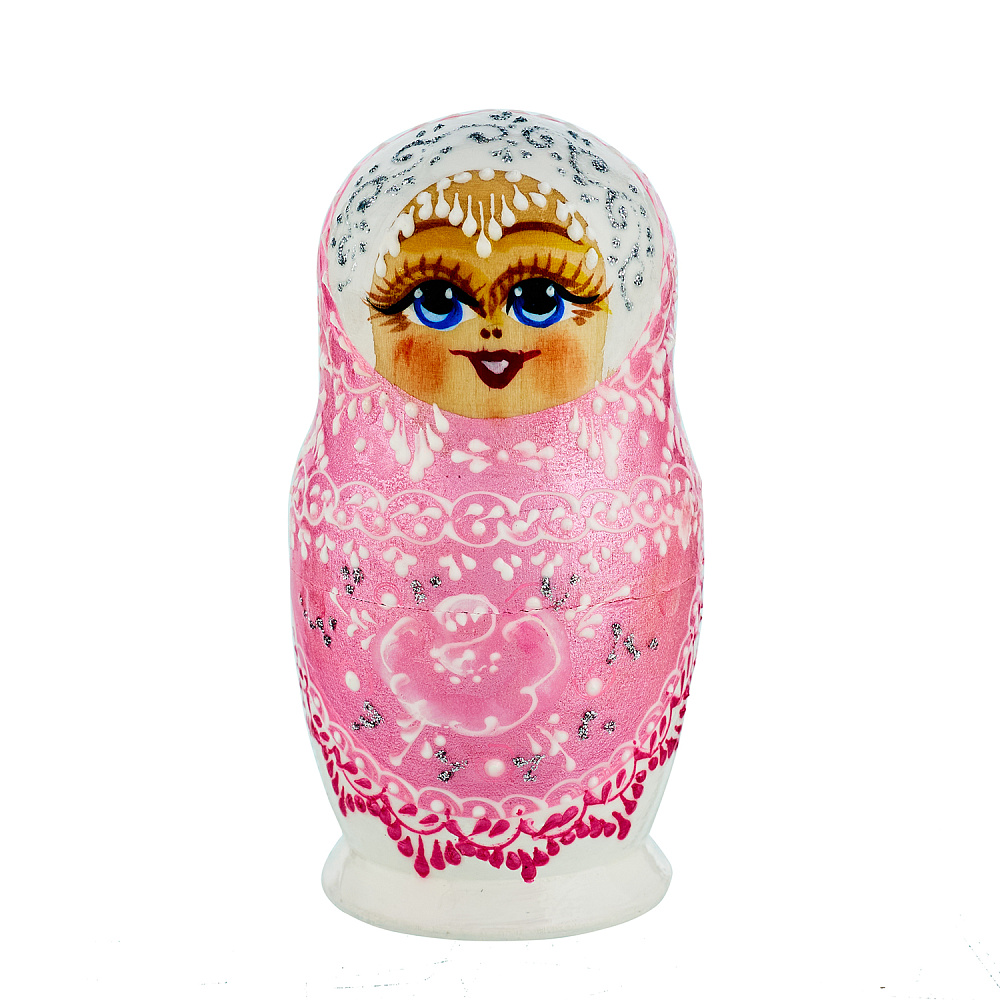 Матрешки «Зимние узоры» 5 мест - интернет магазин Русь Велика я фото 1