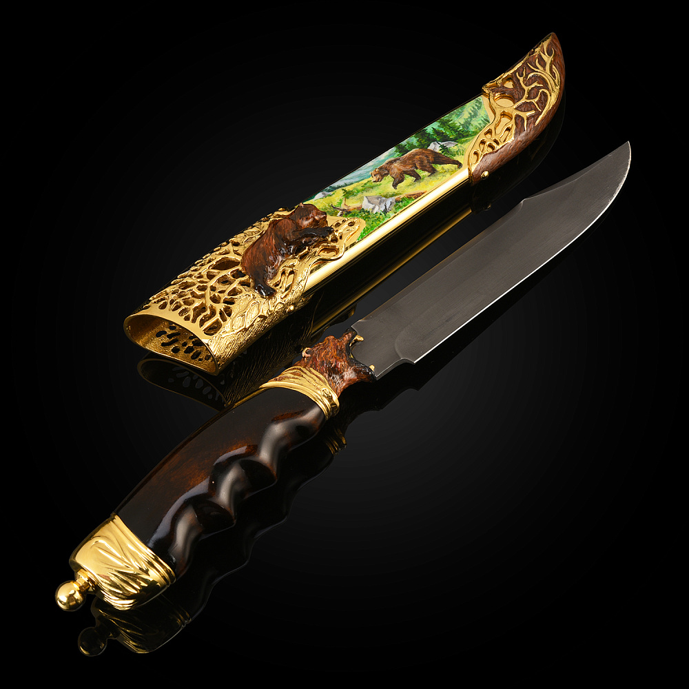 Нож сувенирный «Медведь». Златоуст - интернет магазин Русь Велика я 