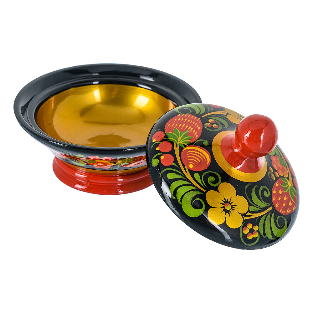 Солонка «Хлебосольная». Хохлома - интернет магазин Русь Велика я фото 2