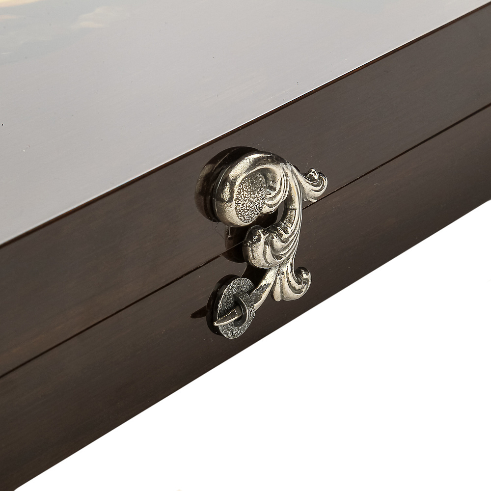 Нарды из янтаря и морёного дуба «Волк» - интернет магазин Русь Велика я фото 5