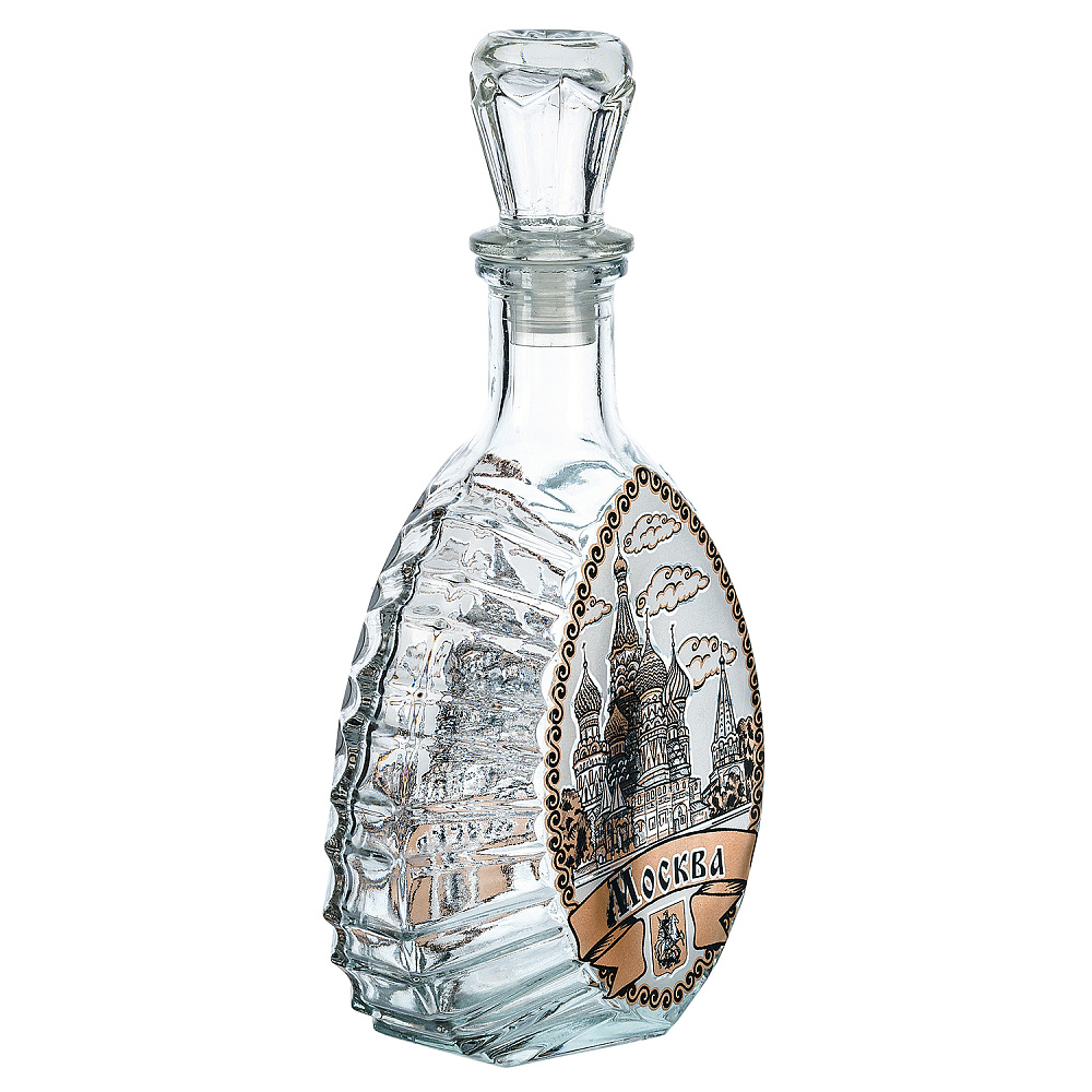 Стеклянный графин для коньяка 0,5 л «Москва» - интернет магазин Русь Велика я фото 1