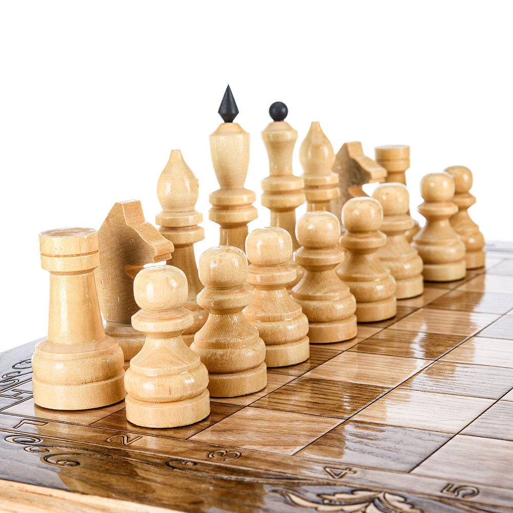 Шахматы деревянные «Турнирные» 47х47 см - интернет магазин Русь Велика я фото 2