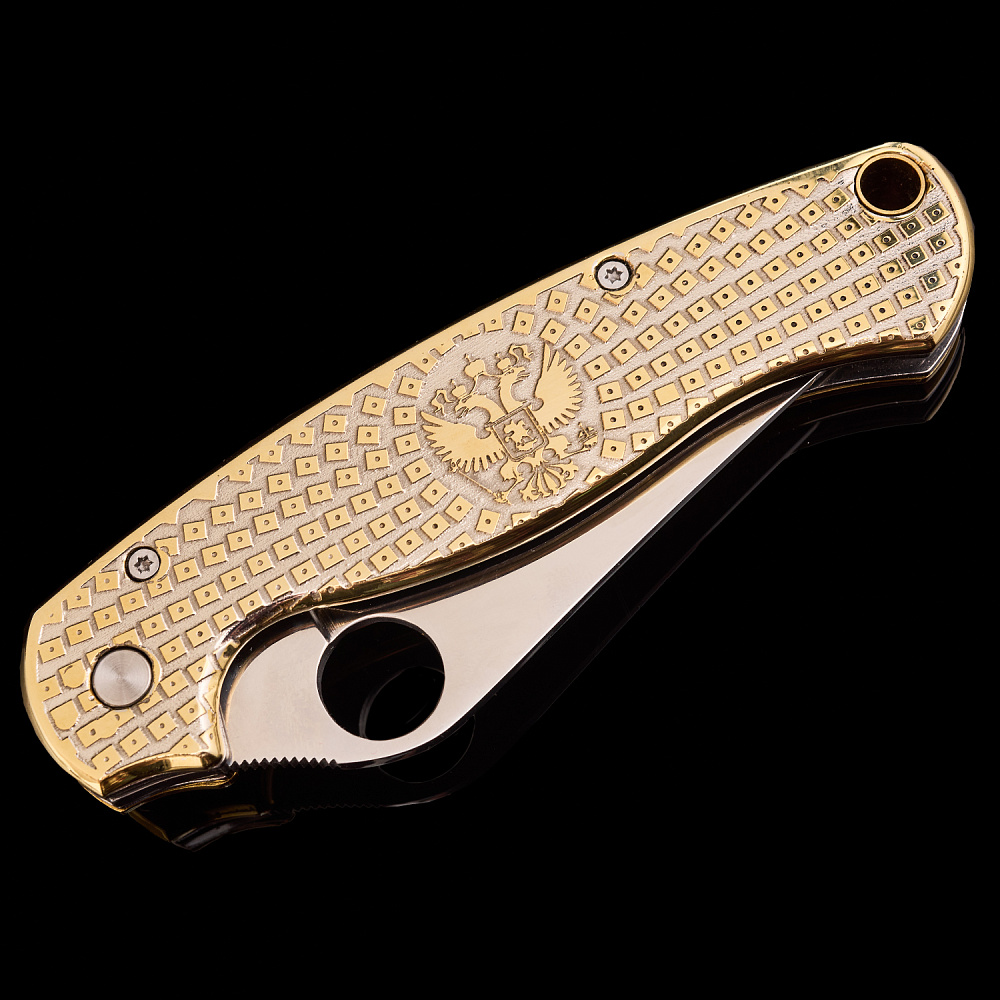 Нож сувенирный складной «Герб РФ». Златоуст - интернет магазин Русь Велика я фото 3