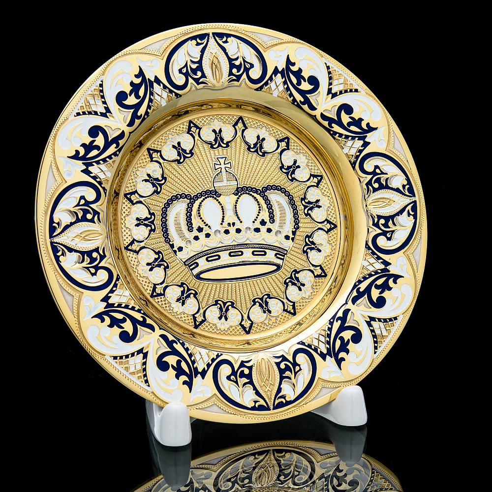 Чайный набор с подстаканником «Корона». Златоуст - интернет магазин Русь Велика я фото 3