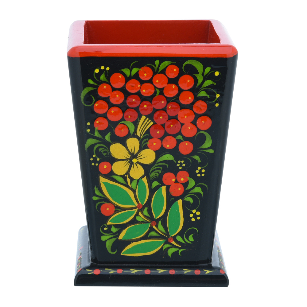 Карандашница «Рябина». Хохлома - интернет магазин Русь Велика я 