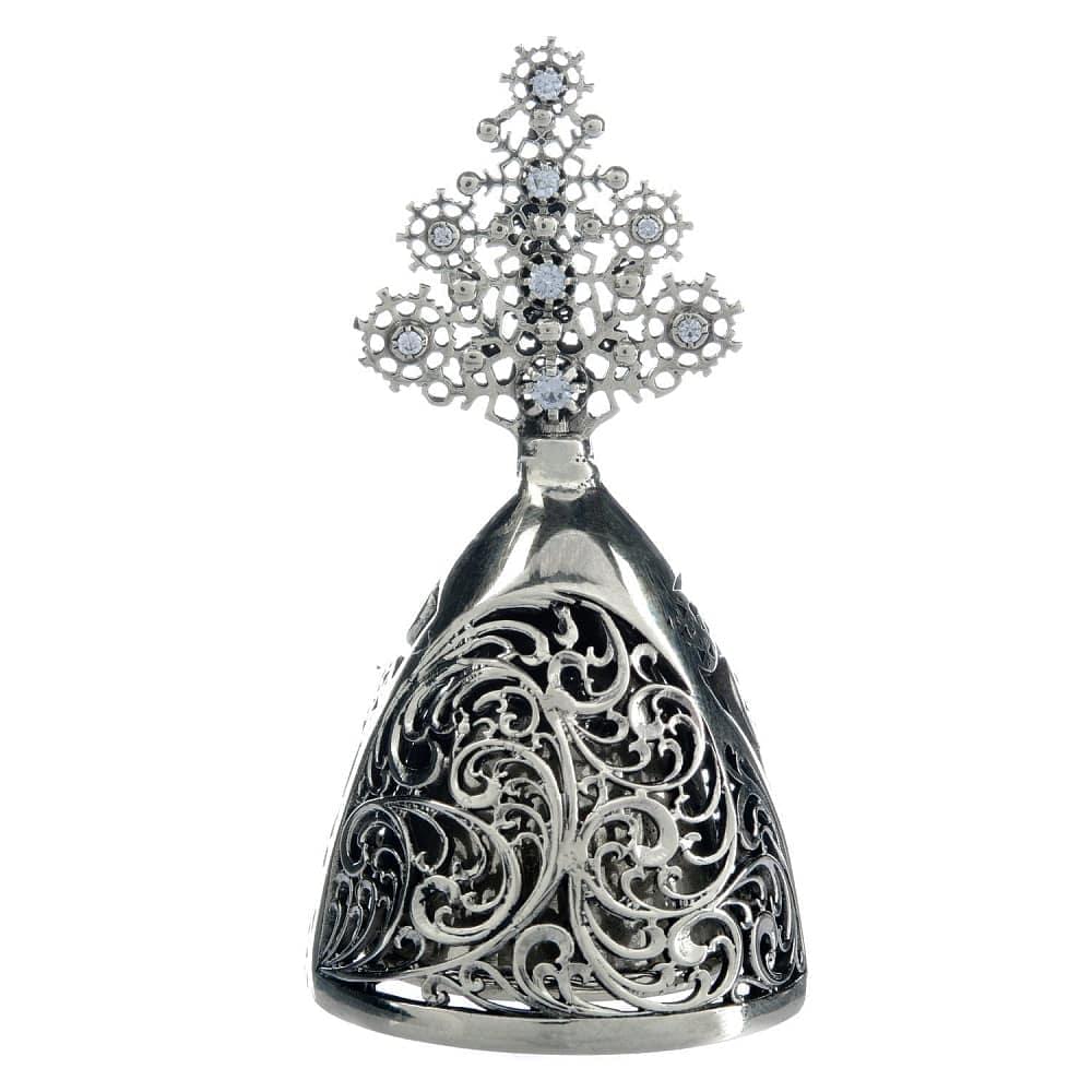 Бронзовый колокольчик «Морозный узор» - интернет магазин Русь Велика я фото 1