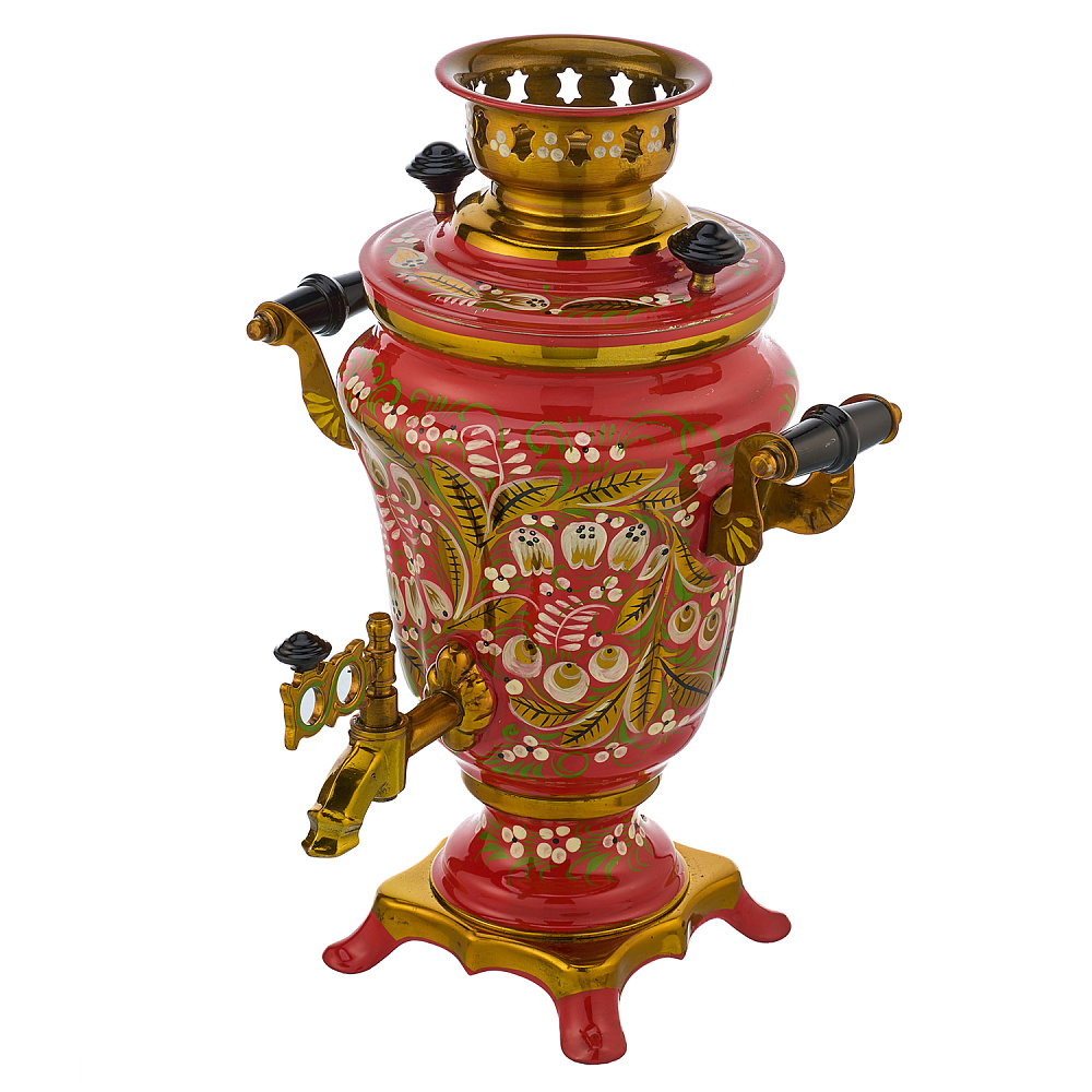 Самовар электрический 1,5 л «Ландыш». Хохлома - интернет магазин Русь Велика я фото 3