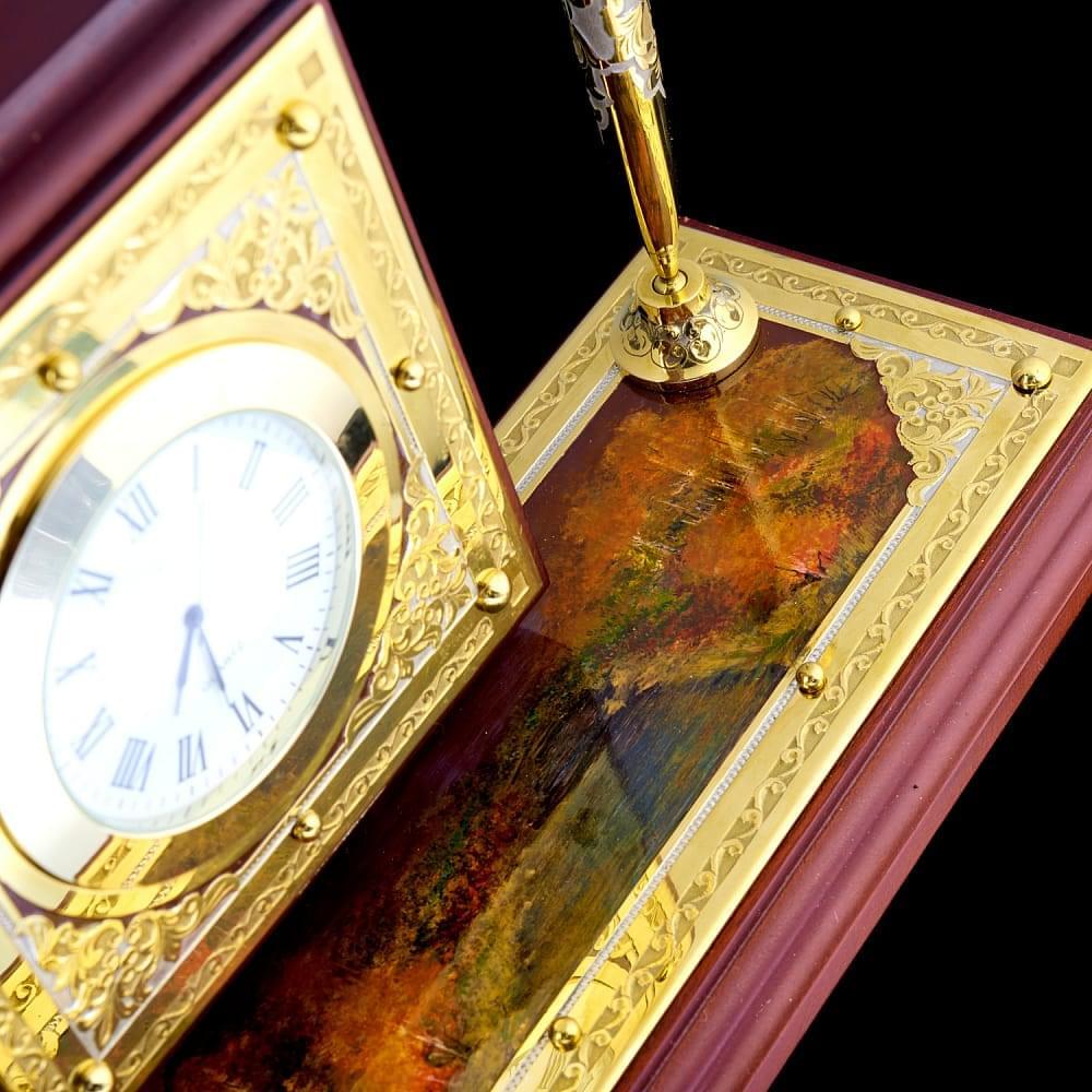 Настольные часы с ручкой. Златоуст - интернет магазин Русь Велика я фото 5