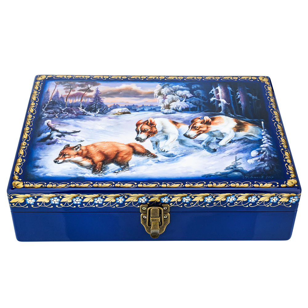 Шкатулка деревянная с авторской росписью - интернет магазин Русь Велика я 