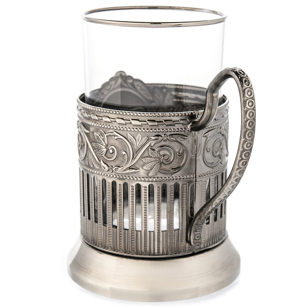 Подстаканник никелированный «Рыбалка» - интернет магазин Русь Велика я фото 2