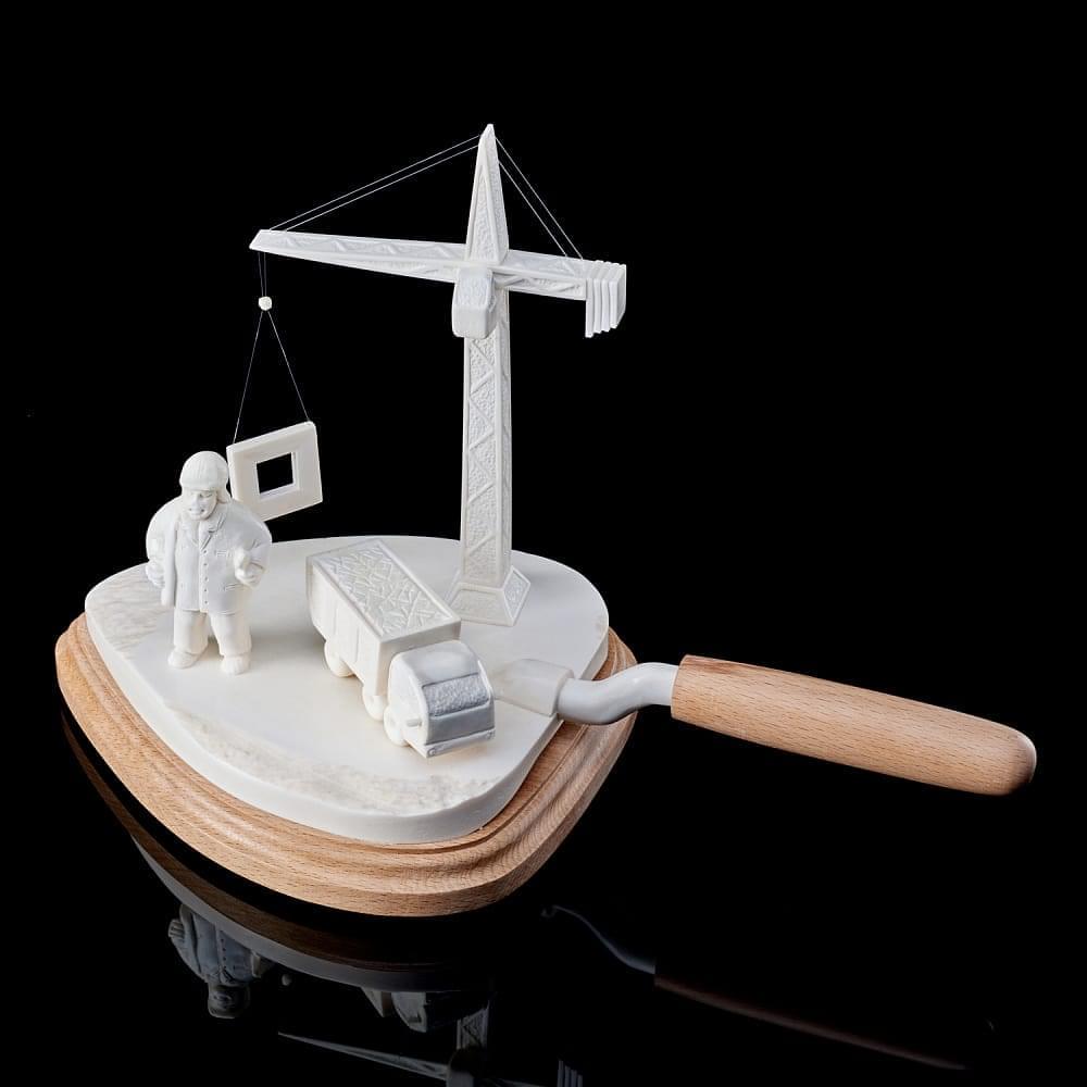 Композиция из рога лося «Строительный мастерок» - интернет магазин Русь Велика я фото 3