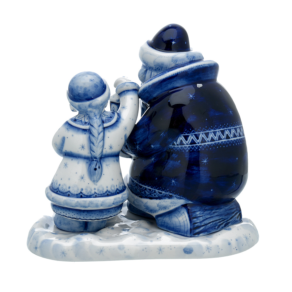 Статуэтка «Письмо Деду Морозу». Гжель - интернет магазин Русь Велика я фото 3