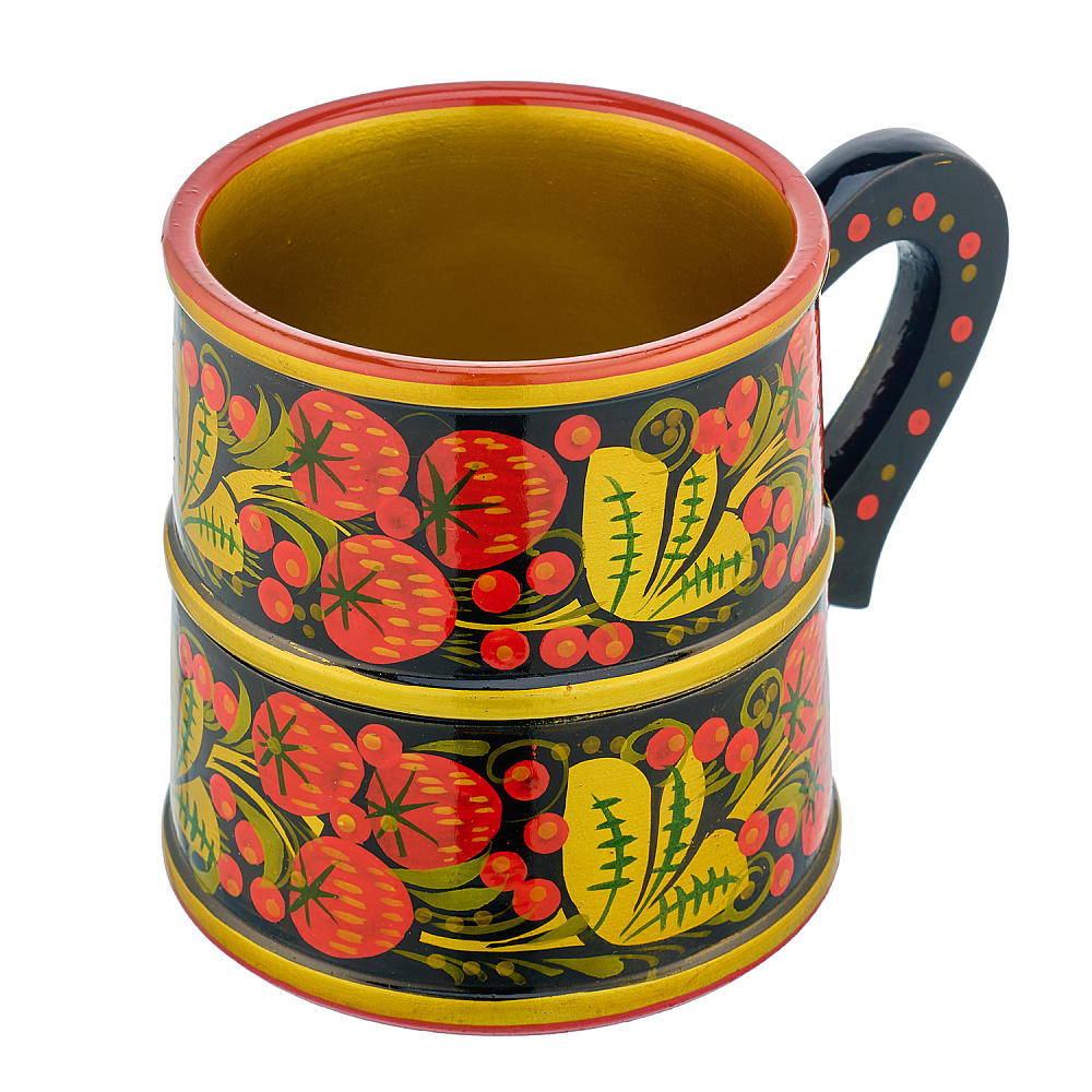 Кружка с росписью. Хохлома - интернет магазин Русь Велика я фото 2