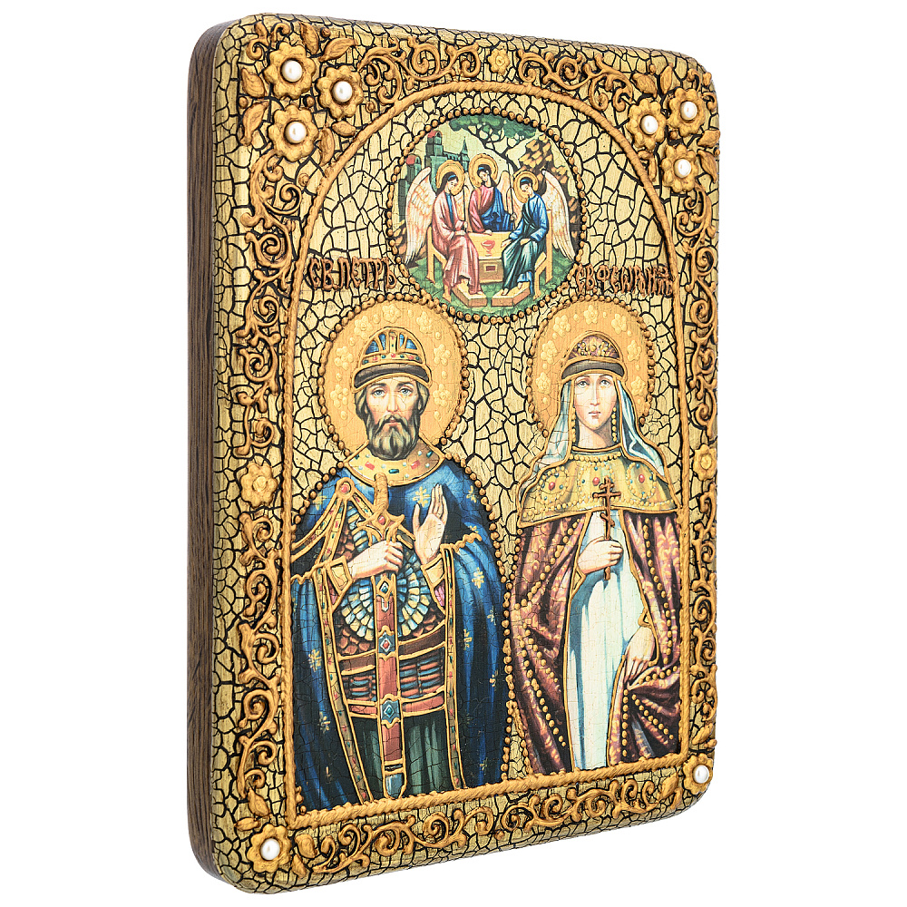 Икона «Петр и Феврония» 15х20 см - интернет магазин Русь Велика я фото 2