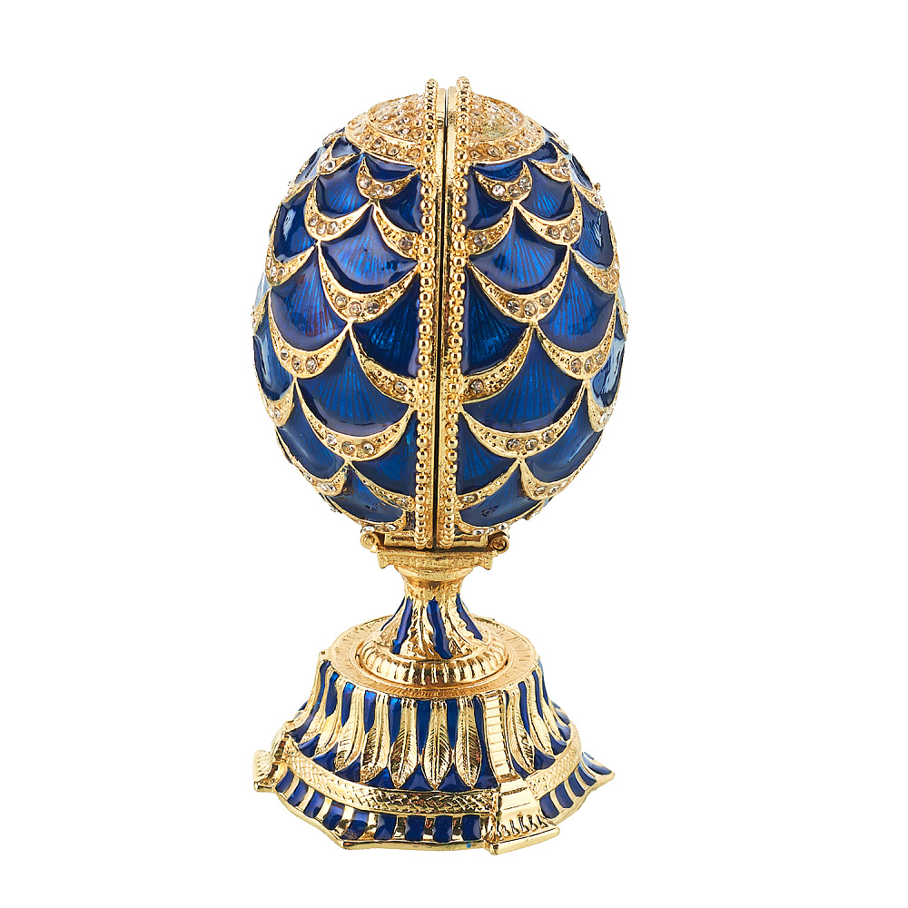 Пасхальное яйцо-шкатулка «Храм Василия Блаженного». Традиции Фаберже - интернет магазин Русь Велика я фото 3