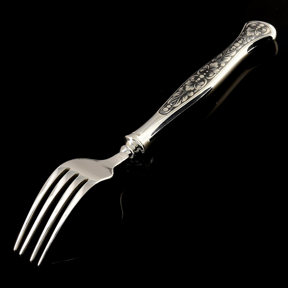 Вилка столовая «Маргарита» 90.70 гр. Серебро 925* - интернет магазин Русь Велика я 