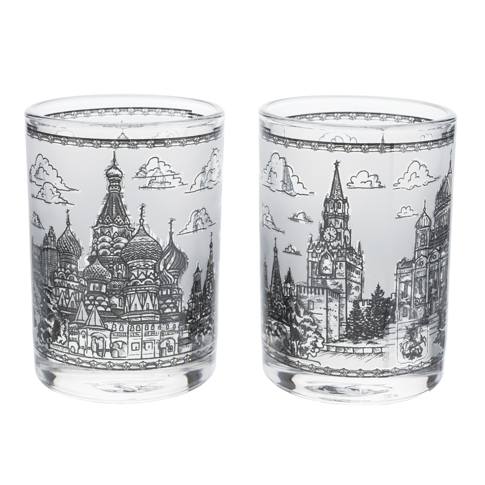 Набор стеклянных стопок «Москва» - интернет магазин Русь Велика я фото 1