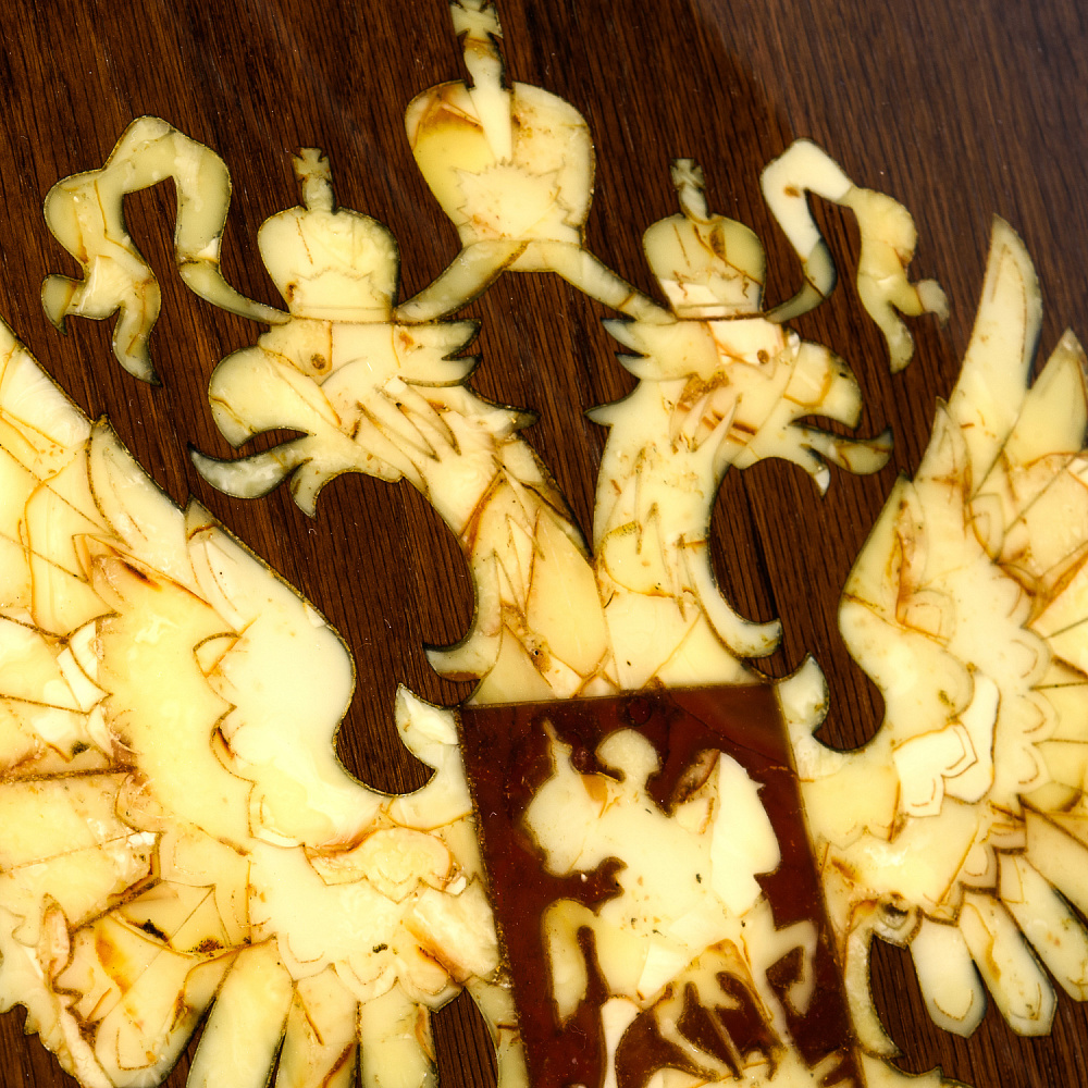 Янтарное панно «Герб РФ» 55х45 см - интернет магазин Русь Велика я фото 2