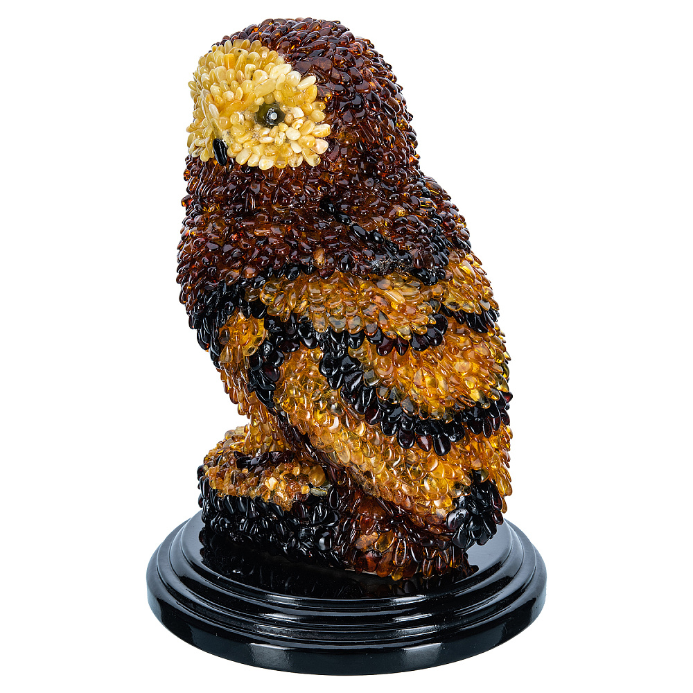 Скульптура из янтаря «Сова» - интернет магазин Русь Велика я фото 2