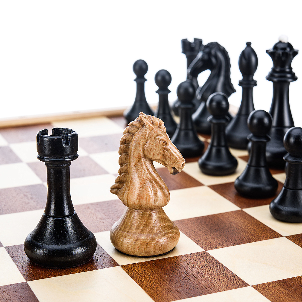 Шахматный ларец с деревянными фигурами 37х37 см - интернет магазин Русь Велика я фото 2