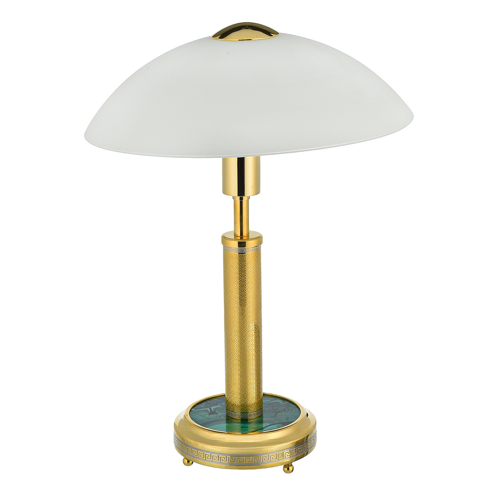 Лампа настольная сенсорная с вставками из малахита - интернет магазин Русь Велика я 