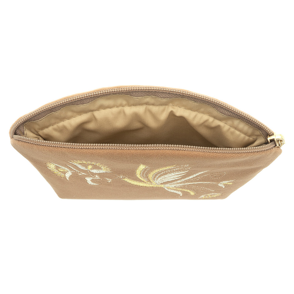 Косметичка «Птица». Бежевая с вышивкой - интернет магазин Русь Велика я фото 3
