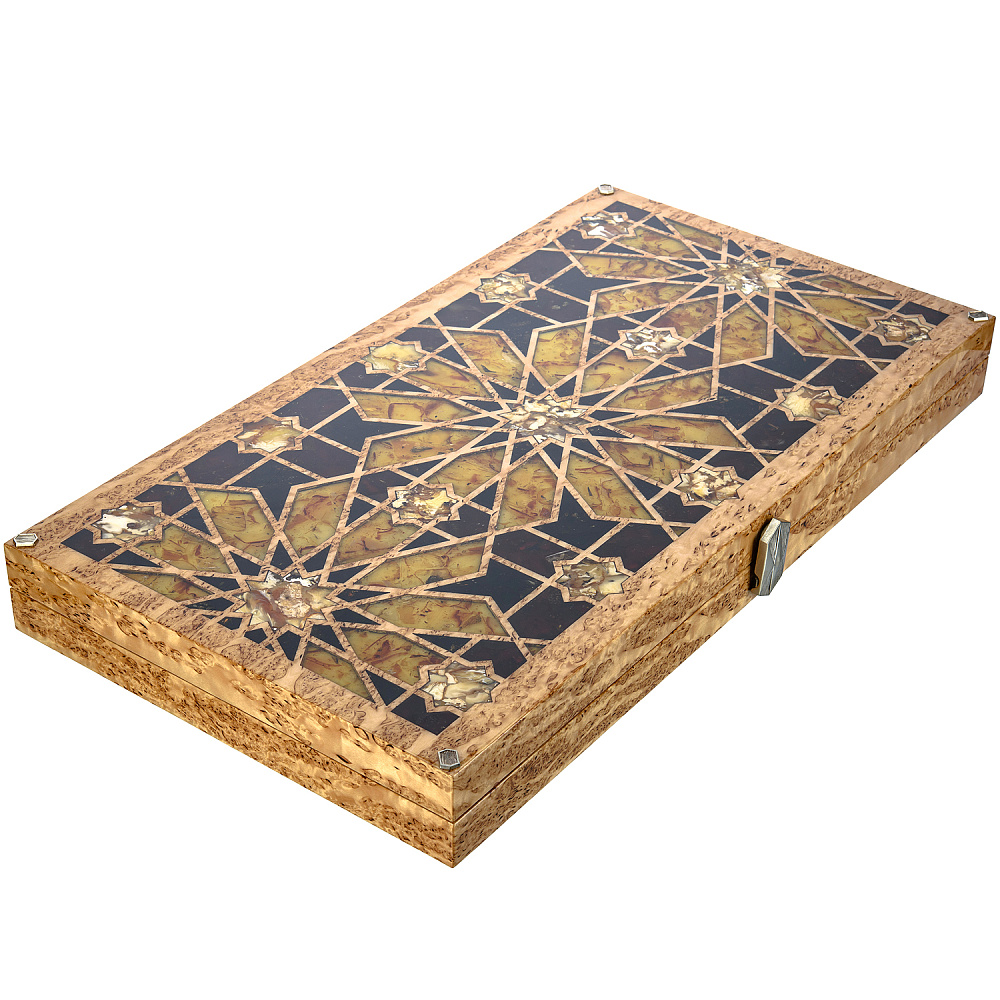 Нарды янтарные «Орнамент» 60х33 см - интернет магазин Русь Велика я фото 4