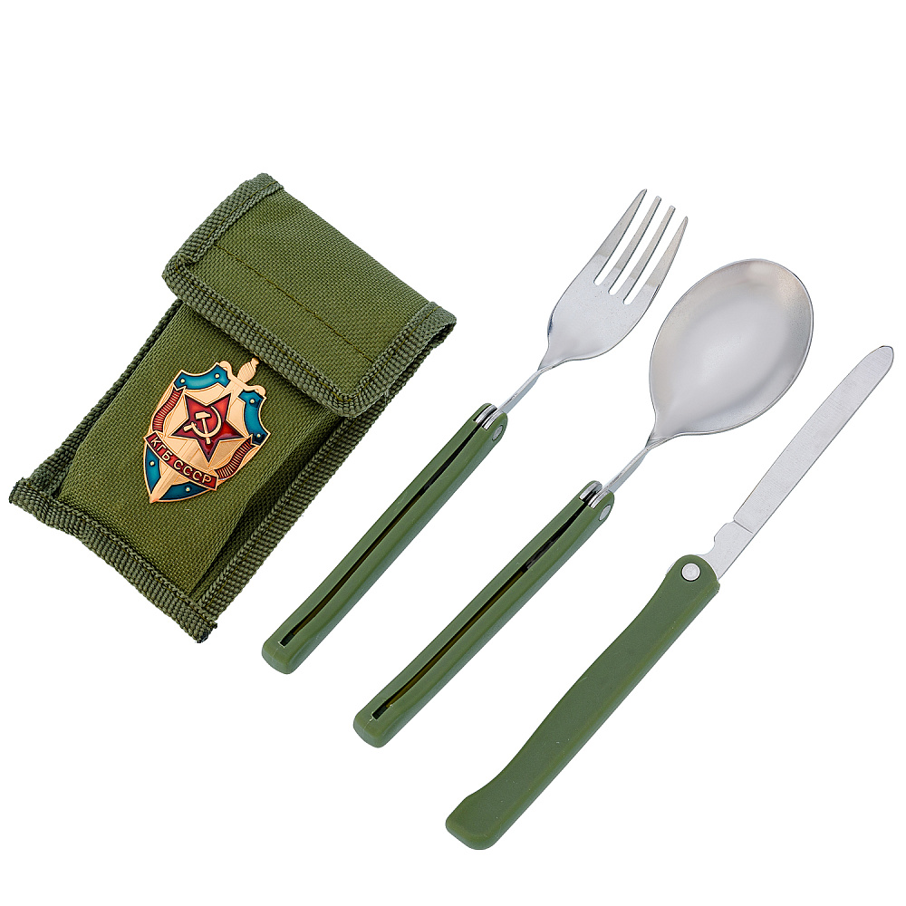 Набор столовых приборов «КГБ СССР» - интернет магазин Русь Велика я 