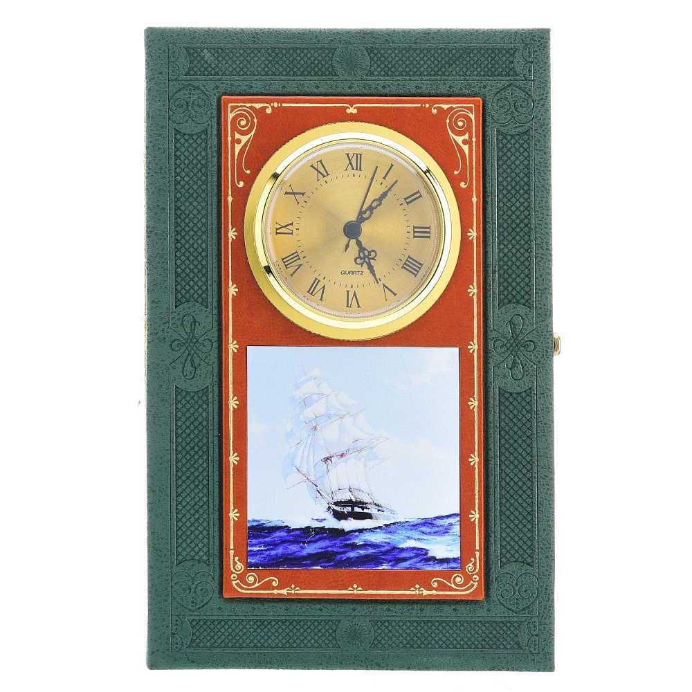 Ключница с часами «Классика. Корабль» - интернет магазин Русь Велика я 