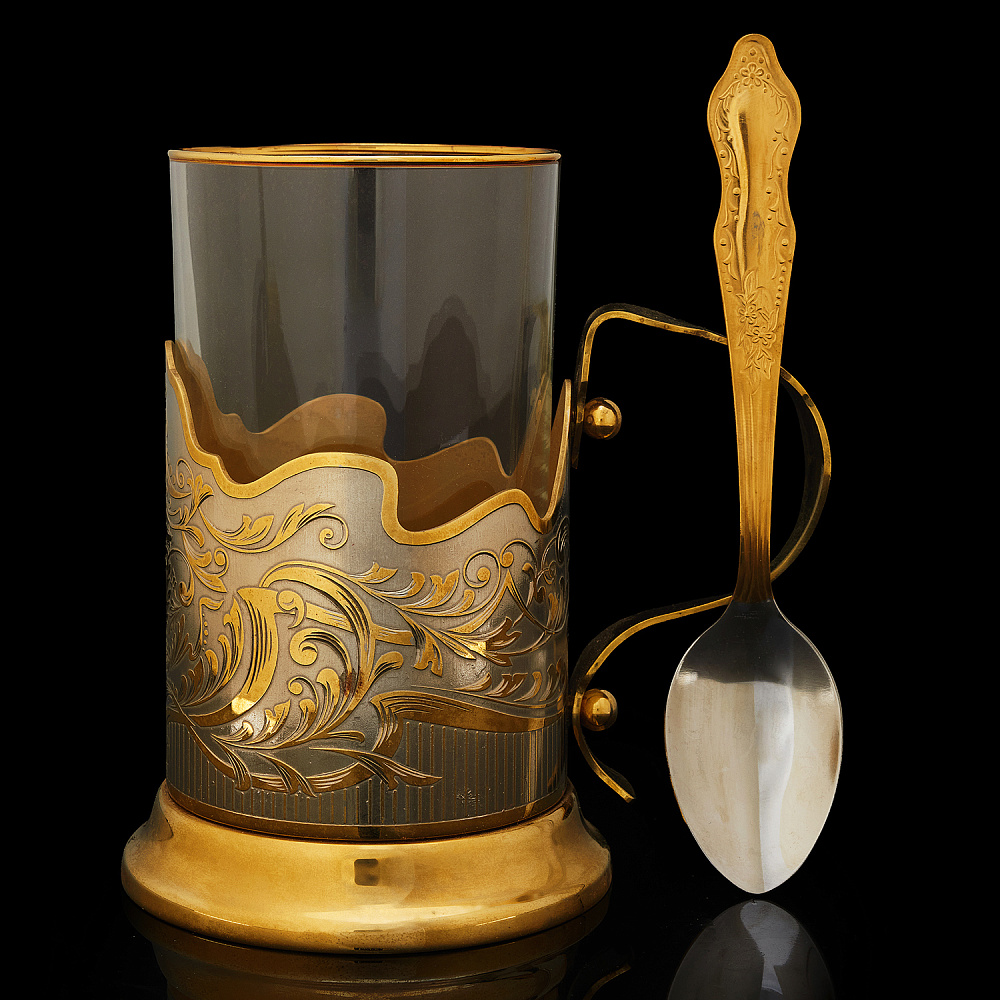 Подстаканник «Орнамент». Златоуст - интернет магазин Русь Велика я фото 1