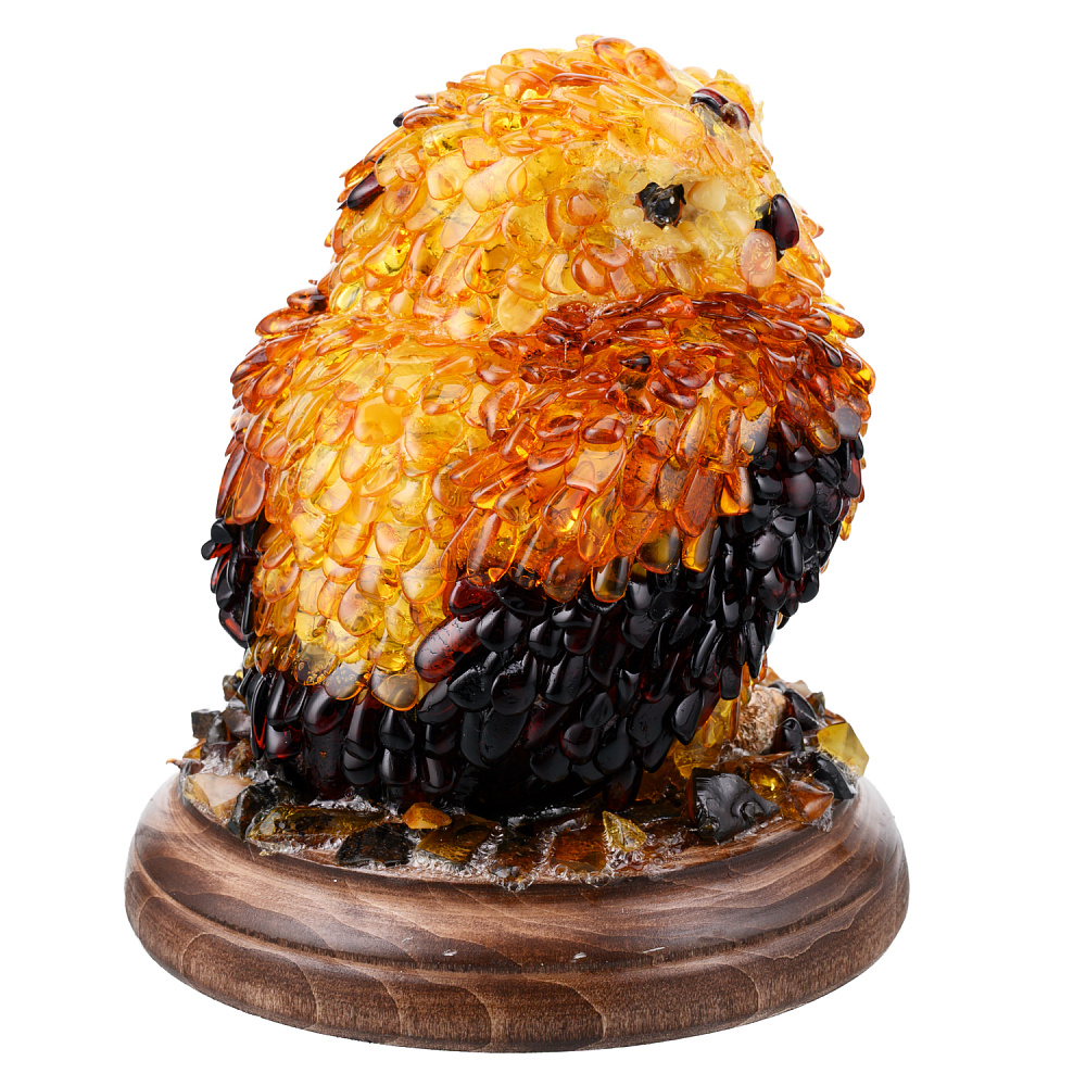 Скульптура из янтаря «Сова» - интернет магазин Русь Велика я фото 1