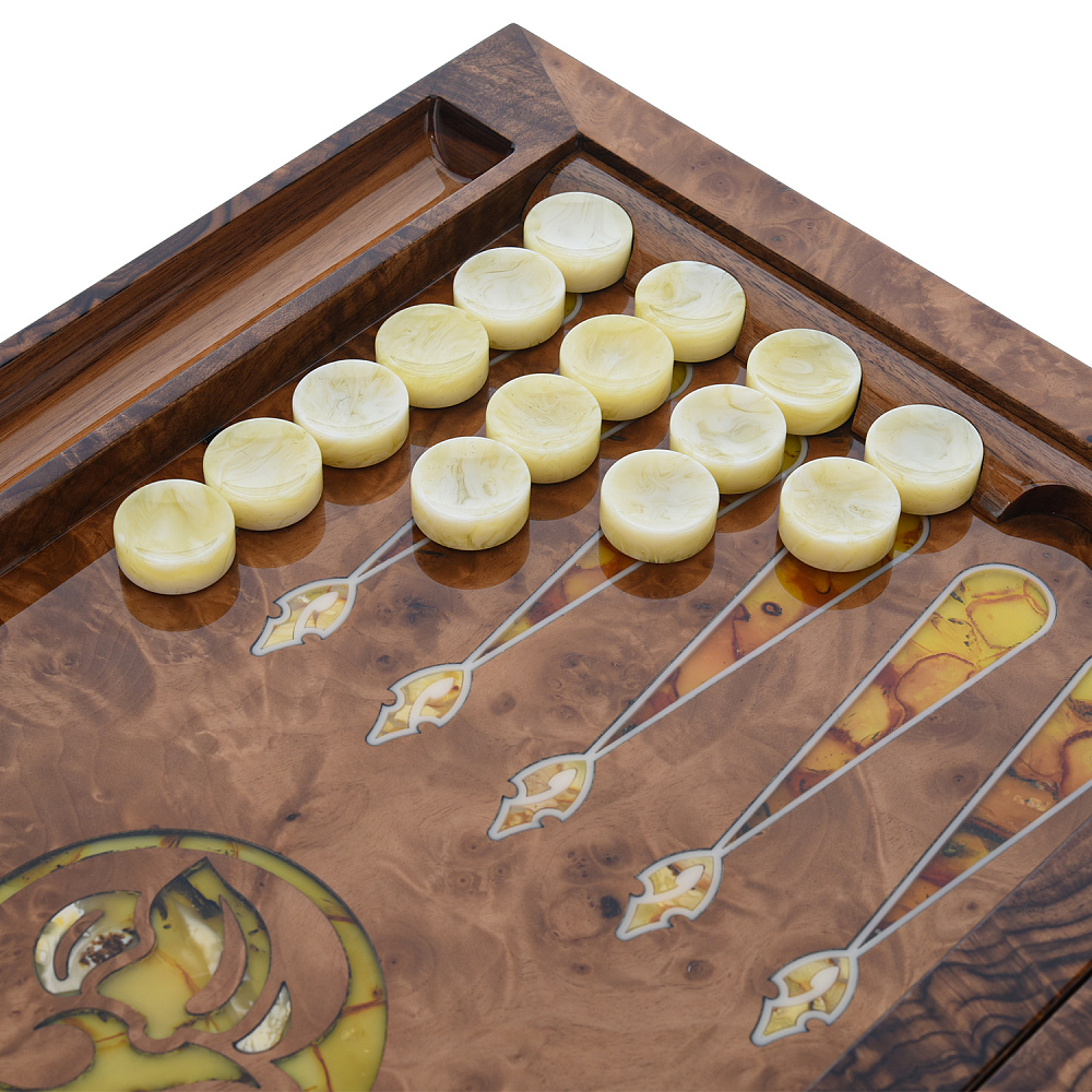 Нарды янтарные «Саванна» 60х30 см - интернет магазин Русь Велика я фото 4