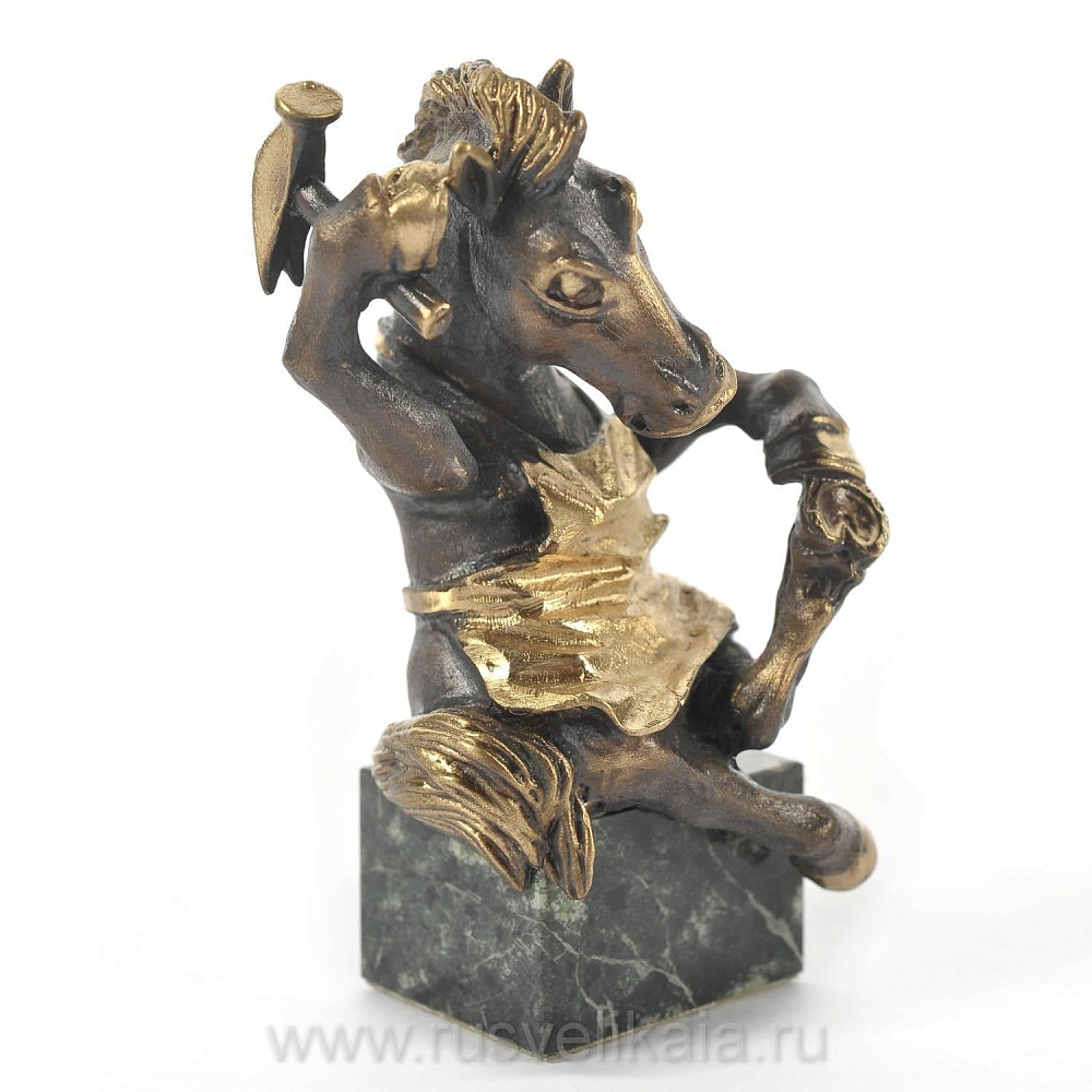 Бронзовая статуэтка «Подкова на счастье» - интернет магазин Русь Велика я 