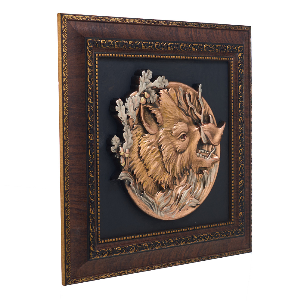 Панно «Кабан-секач» 33х31 см - интернет магазин Русь Велика я фото 3