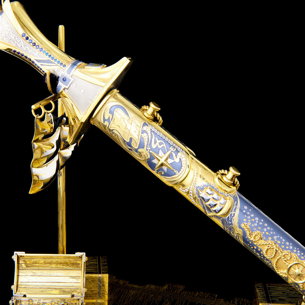 Кортик авторский «Остров сокровищ». Златоуст - интернет магазин Русь Велика я фото 4