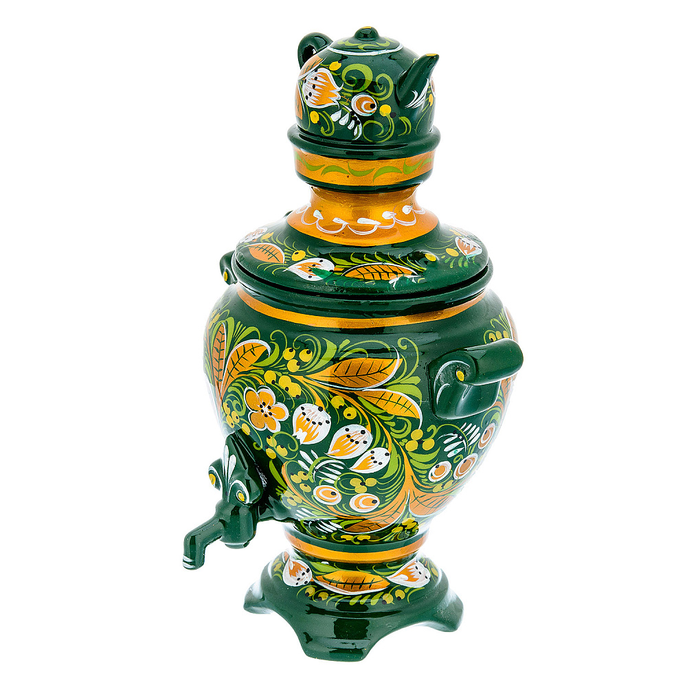 Сувенирный самовар-шкатулка «Ландыш». Хохлома - интернет магазин Русь Велика я фото 2