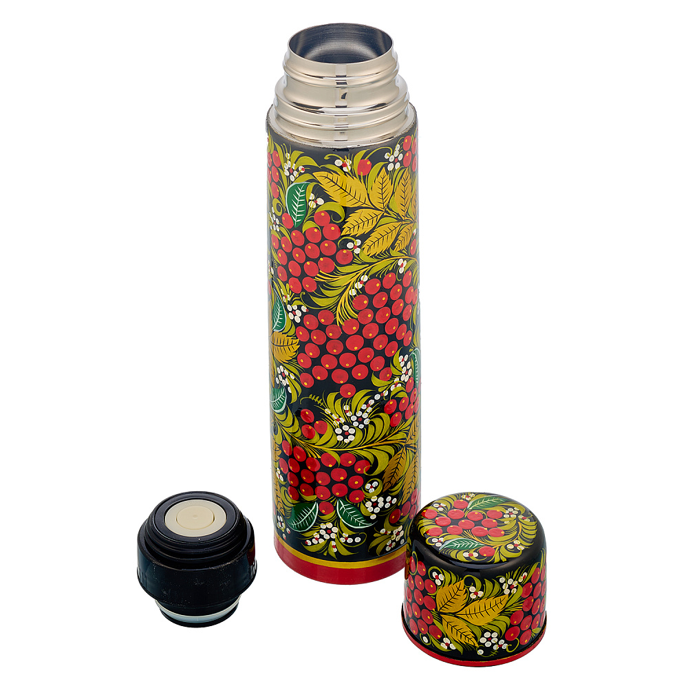 Термос «Рябина». Хохлома - интернет магазин Русь Велика я фото 1